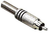 Rca Male Plug-Nickel Plated