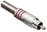 Rca Male Plug-Nickel Plated