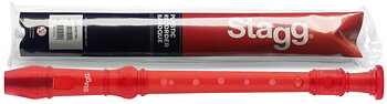Recorder Plast,Baroque Fgr,Red