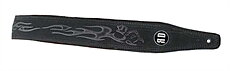 Rock Demon Straps Suede Leather Skull