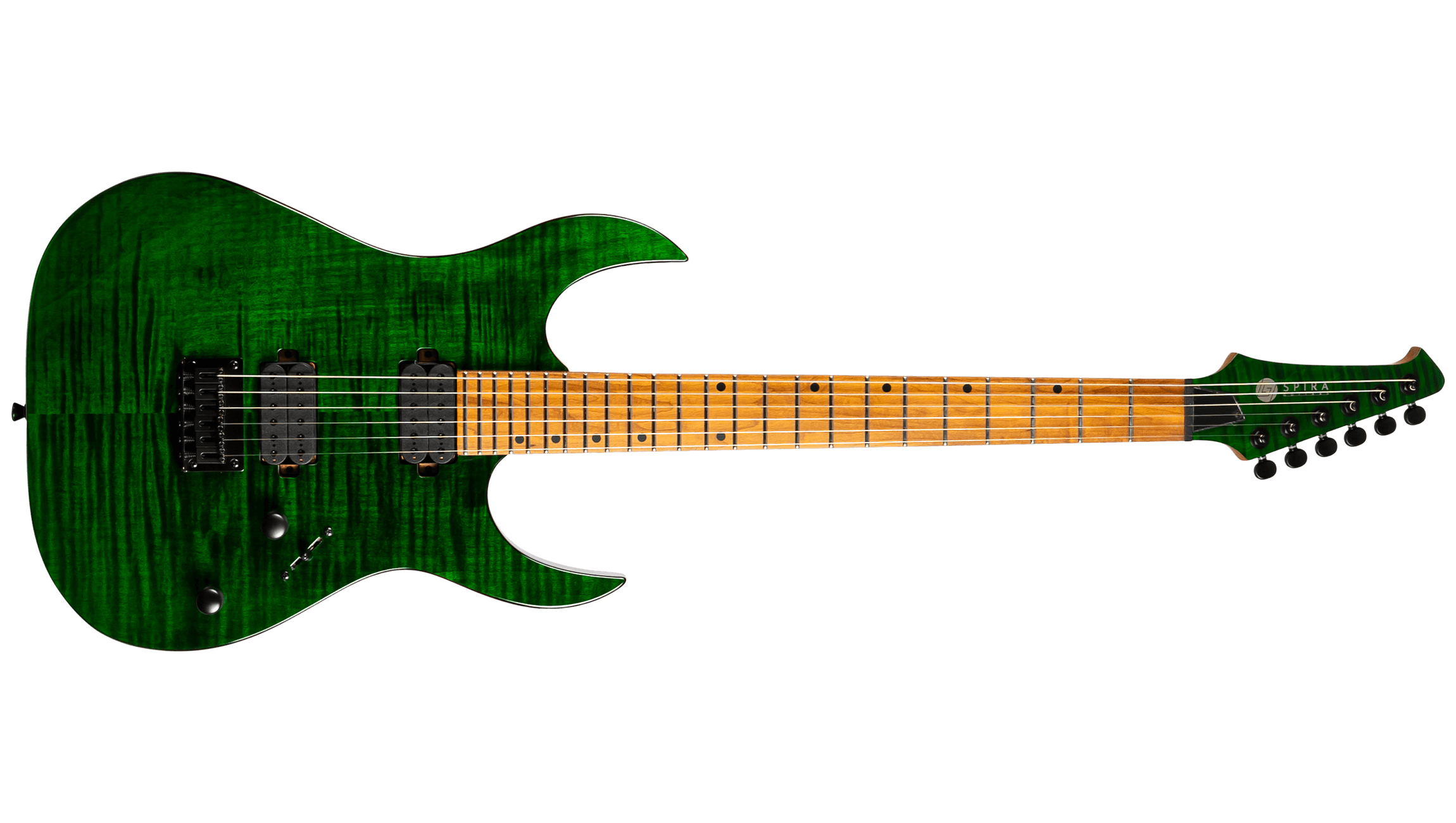 Spira Guitars S-450 Transparent Green