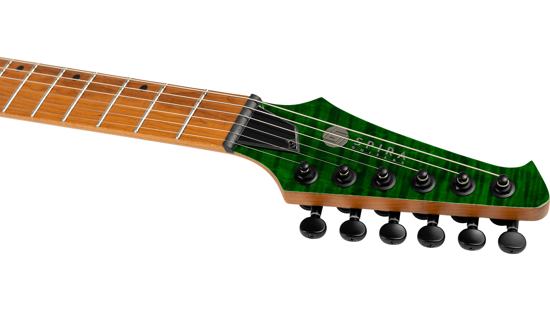 Spira Guitars S-450 Transparent Green - 4