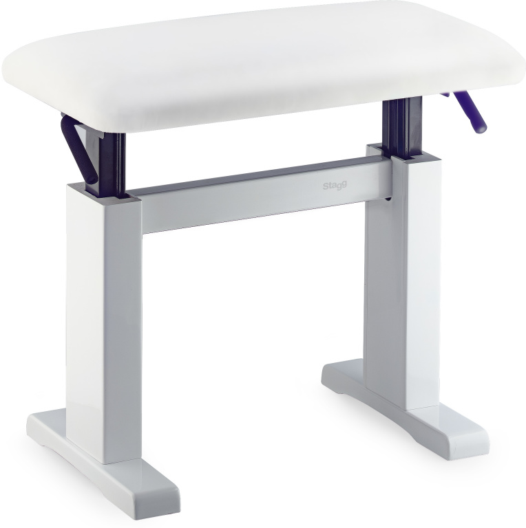 White Hydro Bench Hglss+Vin Wh