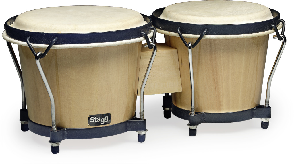 Wood Bongo,6"+7", Natural