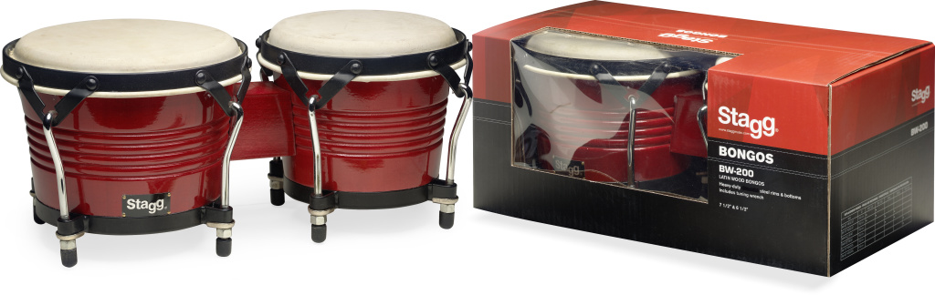 Wood Bongo,7.5"+6.5" Cherry