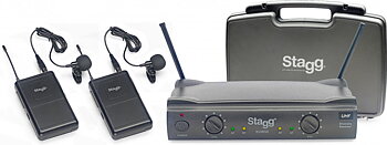 UHF Wireless  2x LAVALIER 864.2-864.7