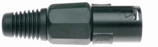 Xlr Male Pro Plug-Metal Black