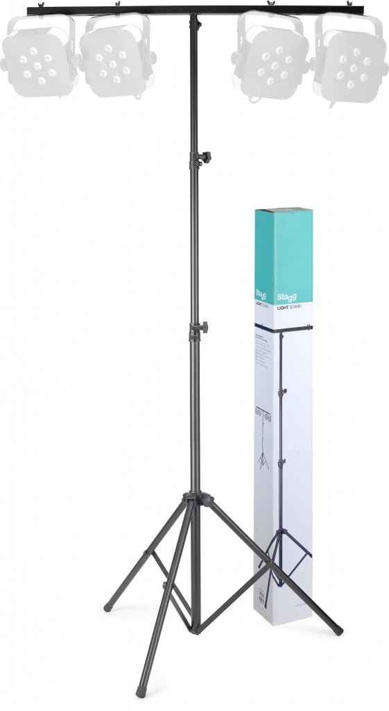 BLACK ONE TIER LIGHT STAND