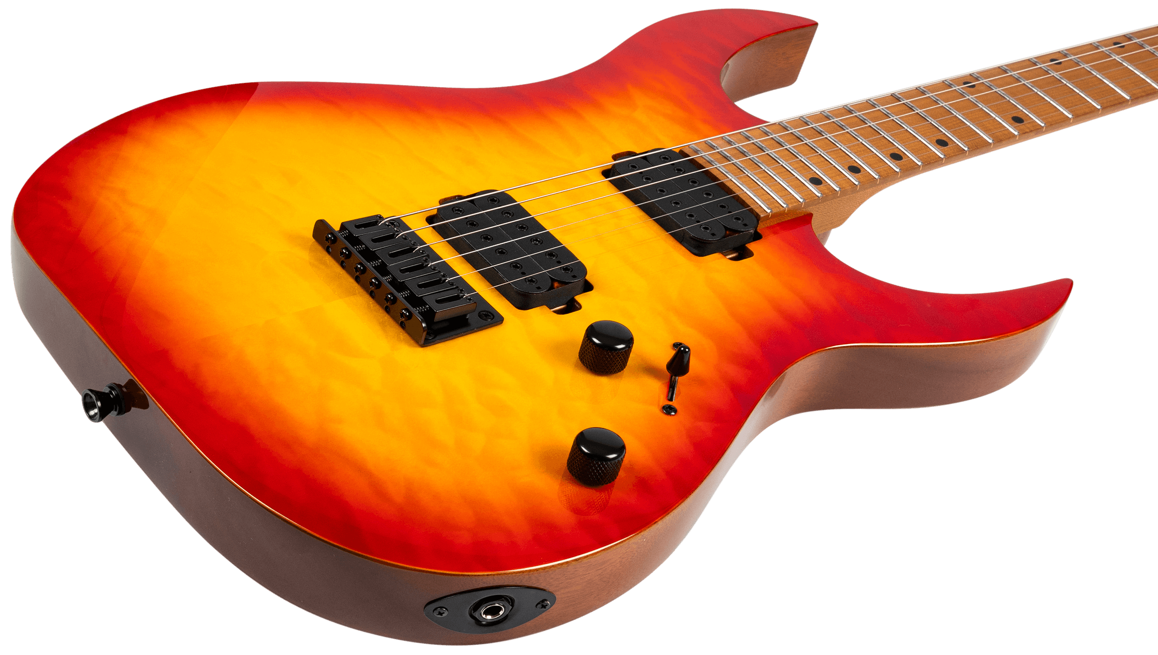 Spira Guitars S-500 QFB Fireburst - 3