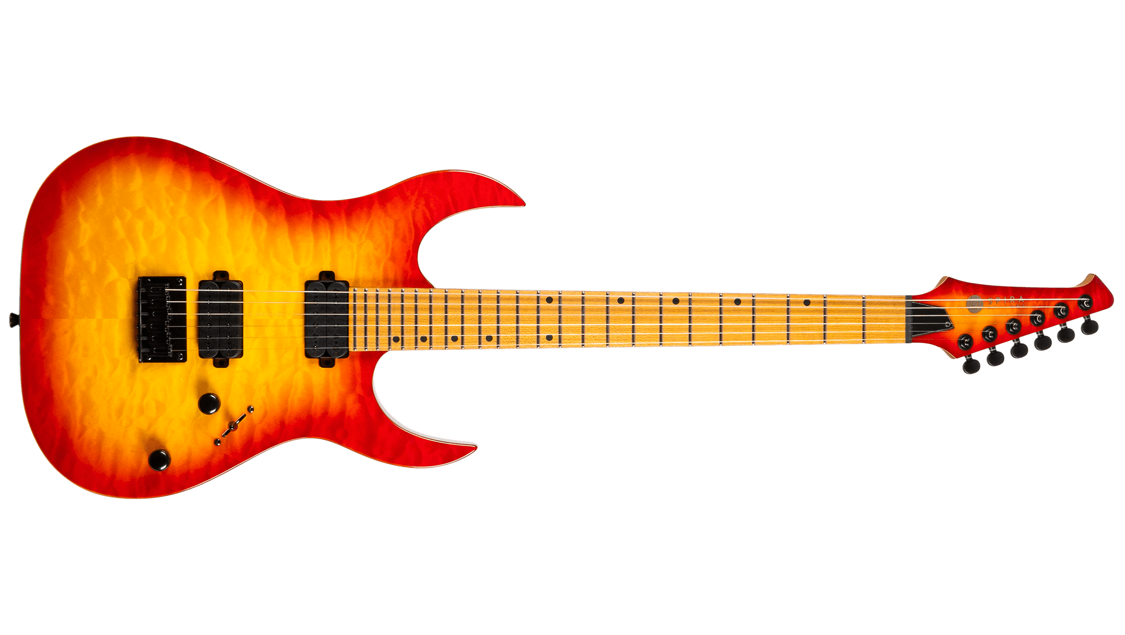 Spira Guitars S-500 QFB Fireburst