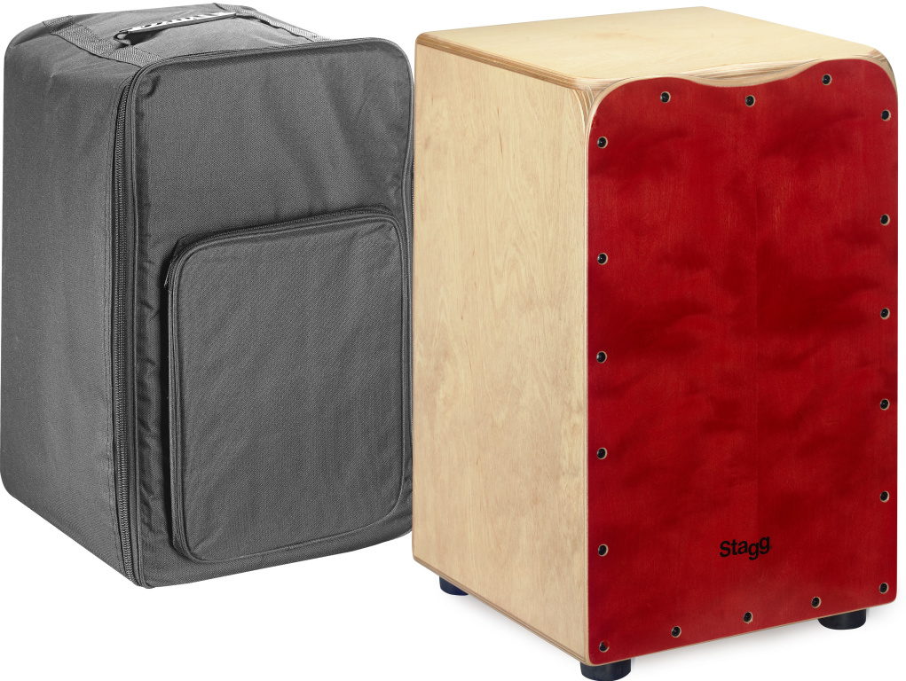 Medium Sized Red Cajon+Bag