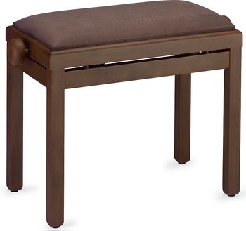 D Walnut Bench Mat+Br Velv Top
