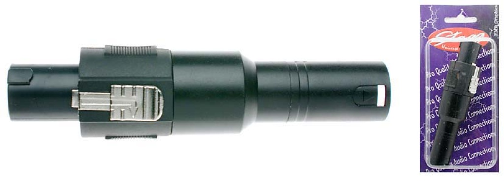 1 Spk Plug Male/Xlr Male Adapt