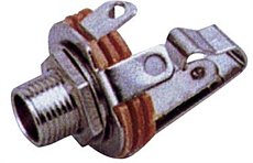 1/4" Phone Jack Socket+Switch