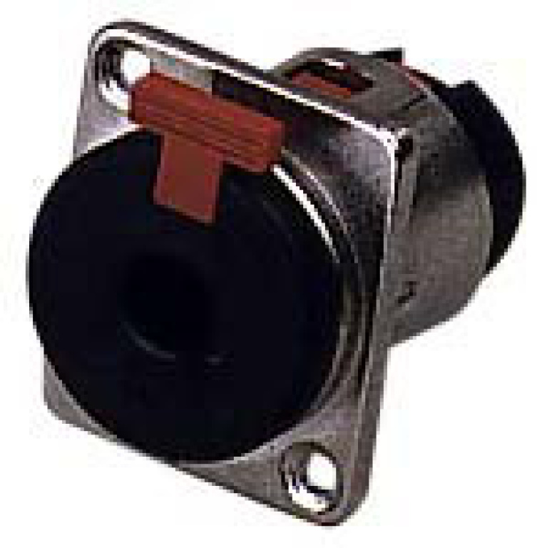1/4" St.Phone Jck Socket+Latch - 2