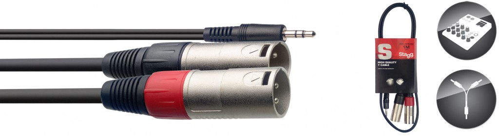 1M/3F Split Minist.Plug -2Xlrm