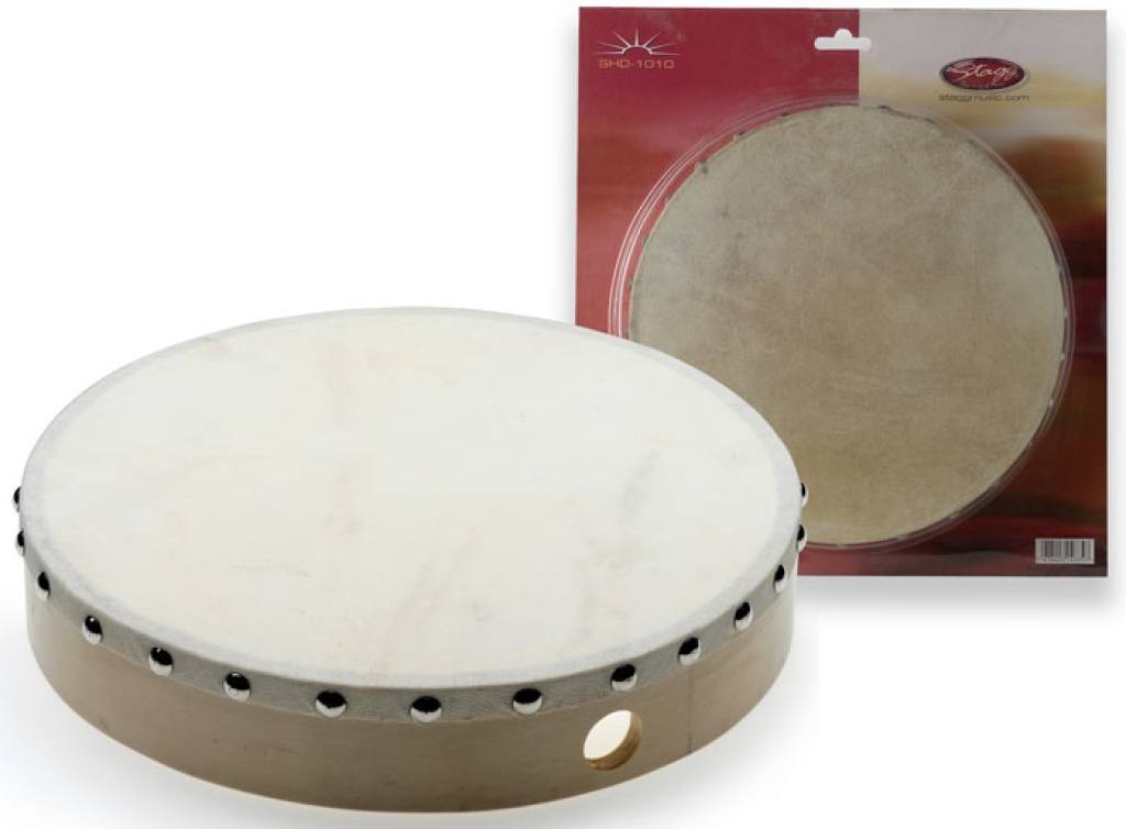 10" Pretuned Hand Drum Wood