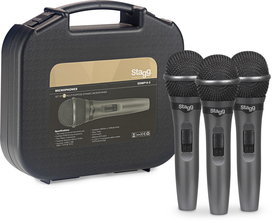 3Xdyn Mic Plast+Cbl Xlr/Plug