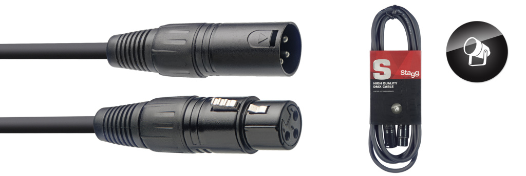 10M/33F Dmx Cable Xlrf-Xlrm 3P