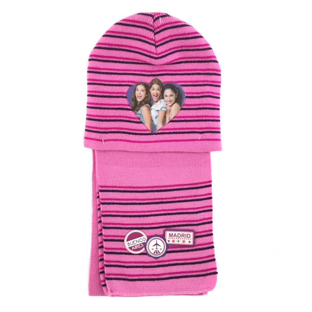 Disney Violetta Vinterset Mössa Halsduk, rosa