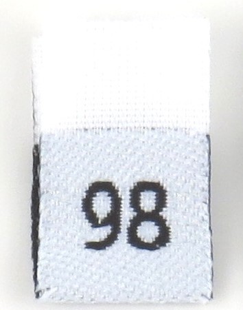 Vit  vävd vikt storlekslapp 98