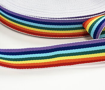 Stripe ribbon rainbowstriped