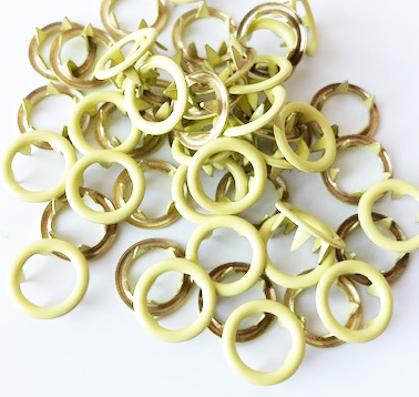 Snap-on button Ring Lemon yellow