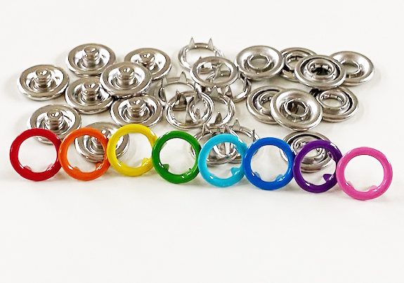 Rainbowpackage Snap-on button ring