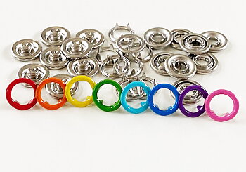 Rainbowpackage Snap-on button ring