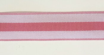 Stripe ribbon Pink/white
