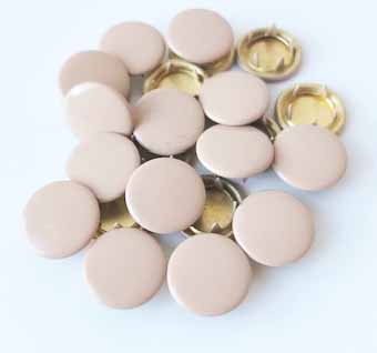 Snap-on button Coverd Beige