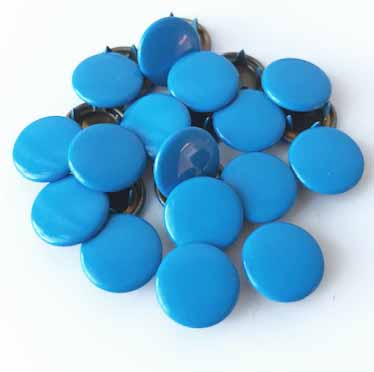Snap-on button Coverd Blue