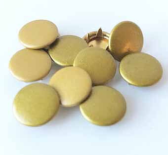 Snap-on button Coverd Gold colored
