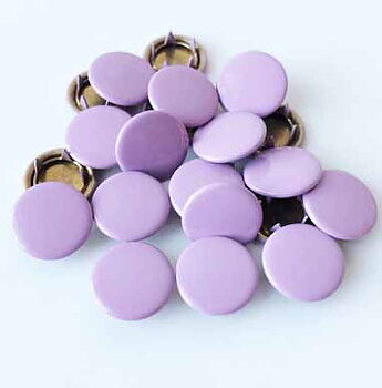 Snap-on button Coverd Light purple
