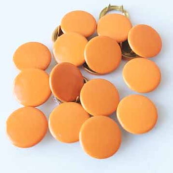 Snap-on button Coverd Mild orange