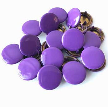 Snap-on button Coverd Dark purple