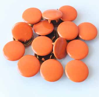 Snap-on button Coverd Orange