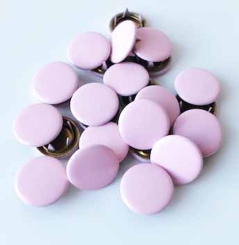 Snap-on button Coverd Pink