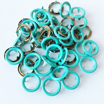 Snap-on button ring Mint