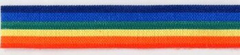 Foldover elastics 16mm Rainbowstriped vertical
