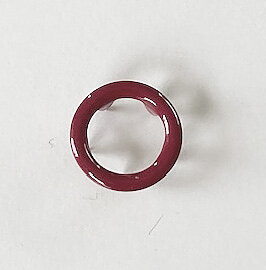 Snap-on button ring winered