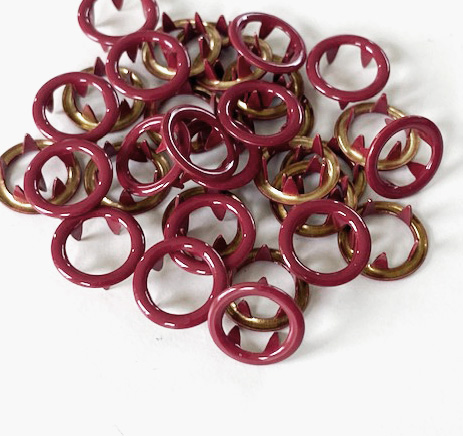 Snap-on button ring winered - 2