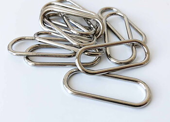 Oval ring for bagmaking 30mm