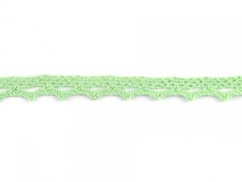 Non elastic lace cotton green 10mm