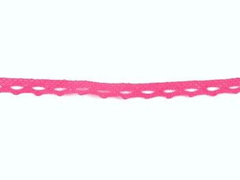 Non elastic lace cotton cherry 10mm