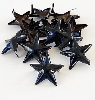 Rivet black star 15mm