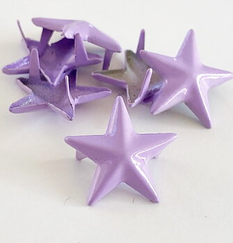 Rivet purple star 15mm