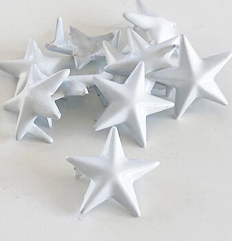 Rivet white star 15mm