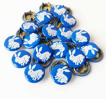 Snap-on button Blue Rabbit Trådsnella