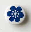 Snap-on button Blue flower Vintage in my heart - 2